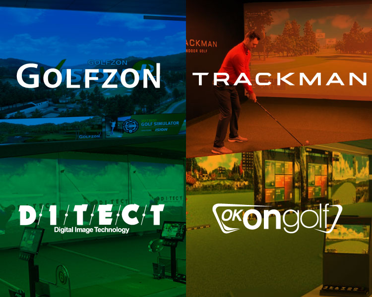 GOLFZON、TRACKMAN、DITECT、OK ON GOLF